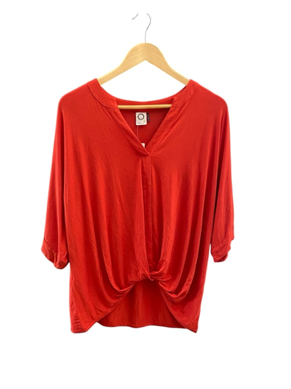 Anthropologie Akemi+kin Twist-Front V-Neck Top